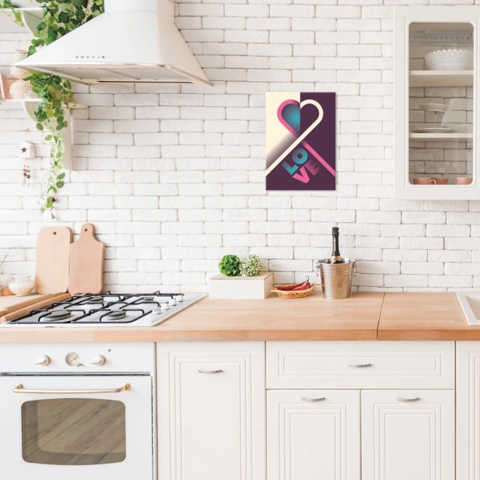 Plakat metalowy Serce Love Prezent