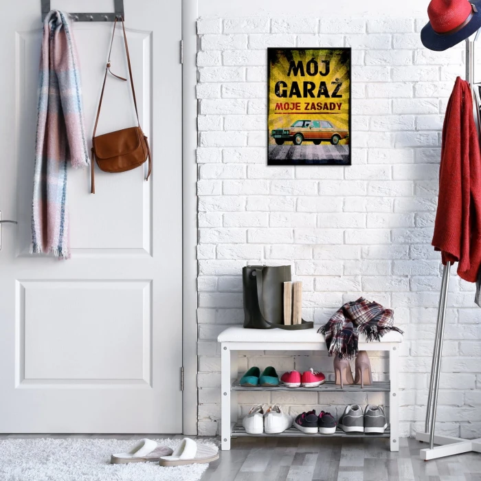 Plakat metalowy Mój garaż Merc 2 Prezent