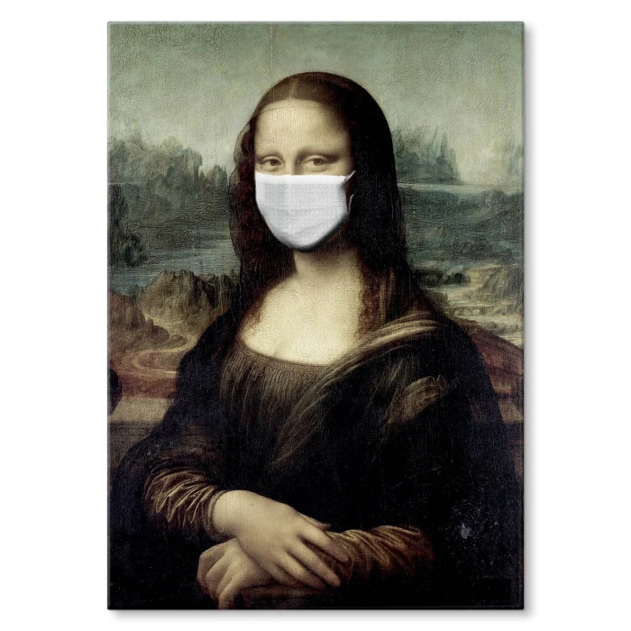 Plakat metalowy Masked Mona Prezent