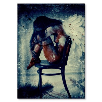 Plakat metalowy Anioł melancholii Prezent