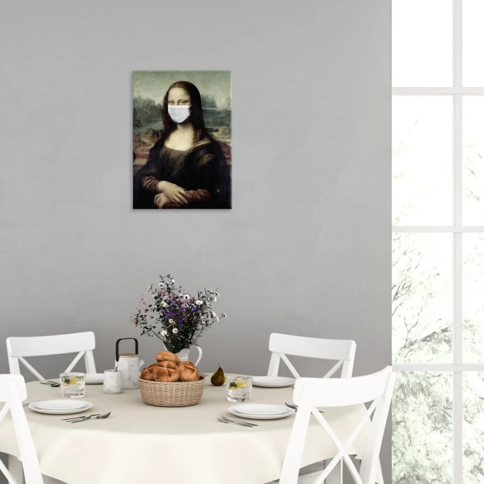 Plakat metalowy Masked Mona Prezent