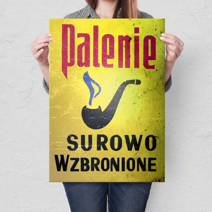 Plakat metalowy Palenie wzbronione Prezent