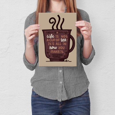 Plakat metalowy life like tea Prezent