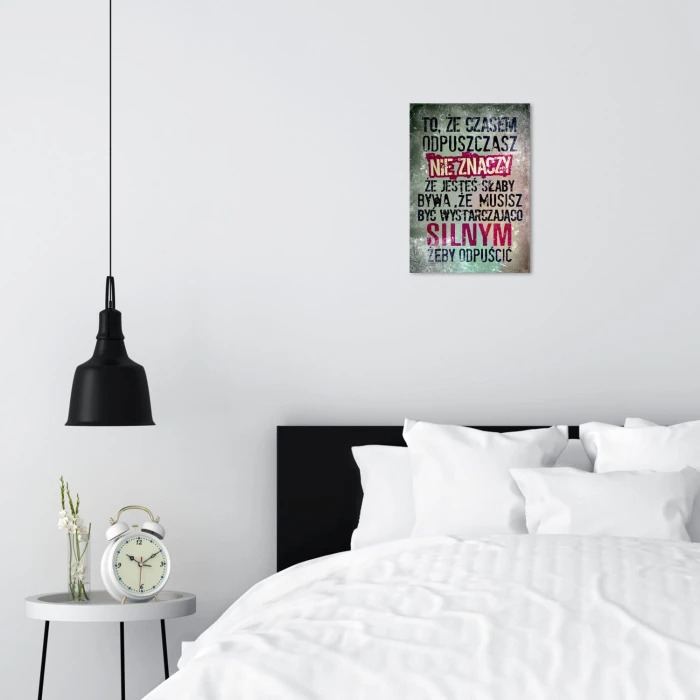 Plakat metalowy Czasem odpuść Prezent