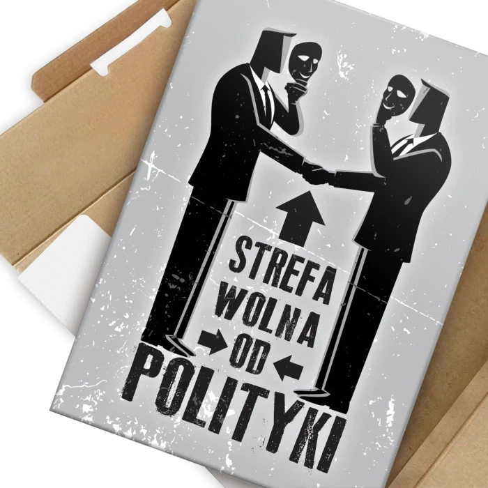 Plakat metalowy Strefa wolna Prezent