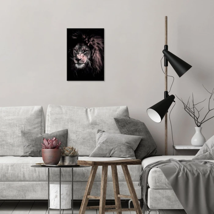 Plakat metalowy Lew Prezent