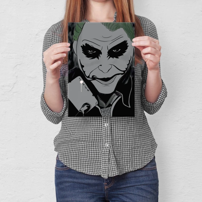 Plakat metalowy Masked man Prezent