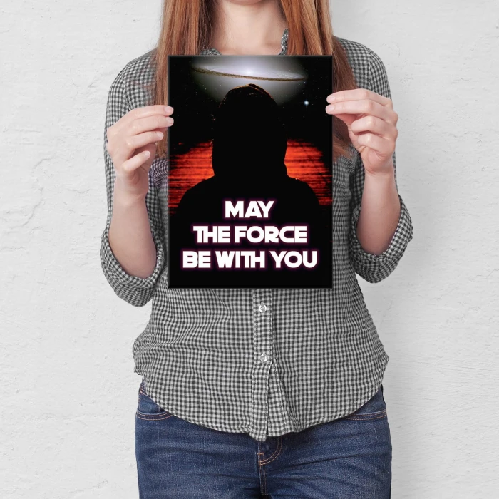 Plakat metalowy Niech moc będzie z Tobą Prezent