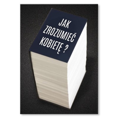 Plakat metalowy Jak zrozumieć kobietę Prezent