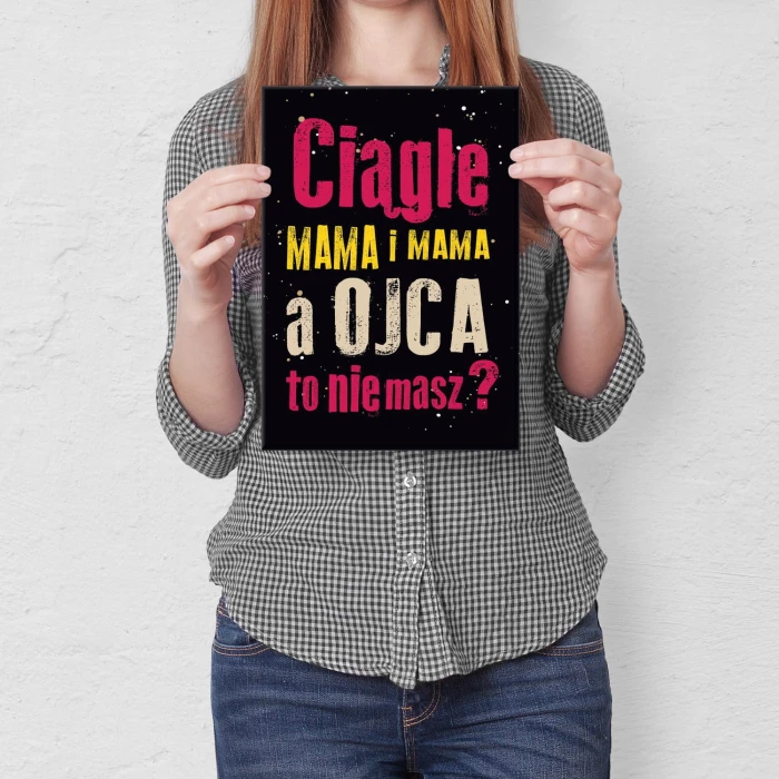Plakat metalowy Mama i mama Prezent
