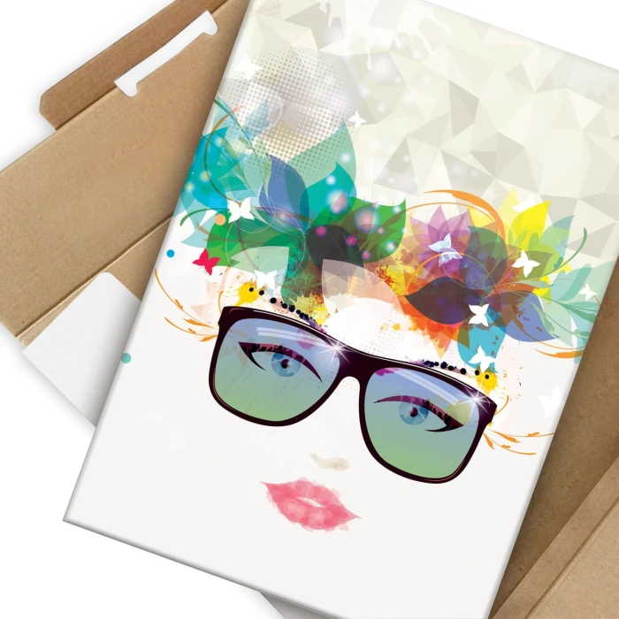 Plakat metalowy Wiosenna kobieta Prezent