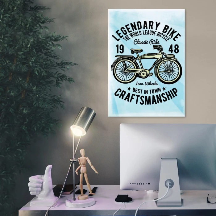 Plakat metalowy Legendary bike Prezent
