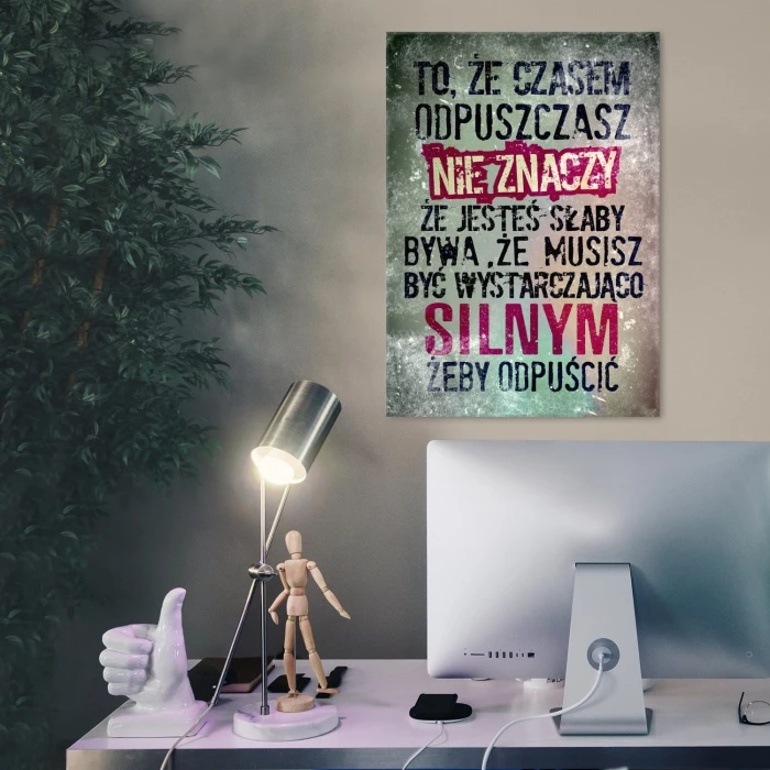 Plakat metalowy Czasem odpuść Prezent