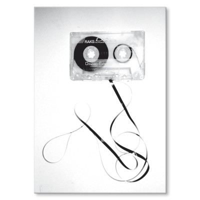 Plakat metalowy Kaseta magnetofonowa Prezent