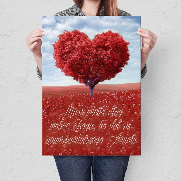 Plakat metalowy Najwspanialszy anioł Prezent