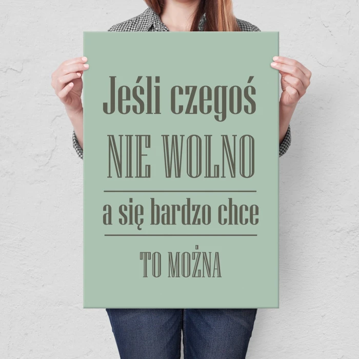 Plakat metalowy Nie wolno Prezent