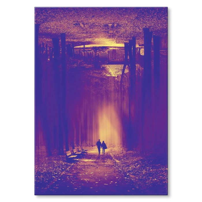 Plakat metalowy Spacer Prezent