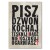 Plakat metalowy Pisz dzwoń kochaj Prezent