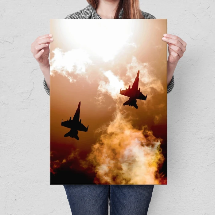 Plakat metalowy Odrzutowce Prezent