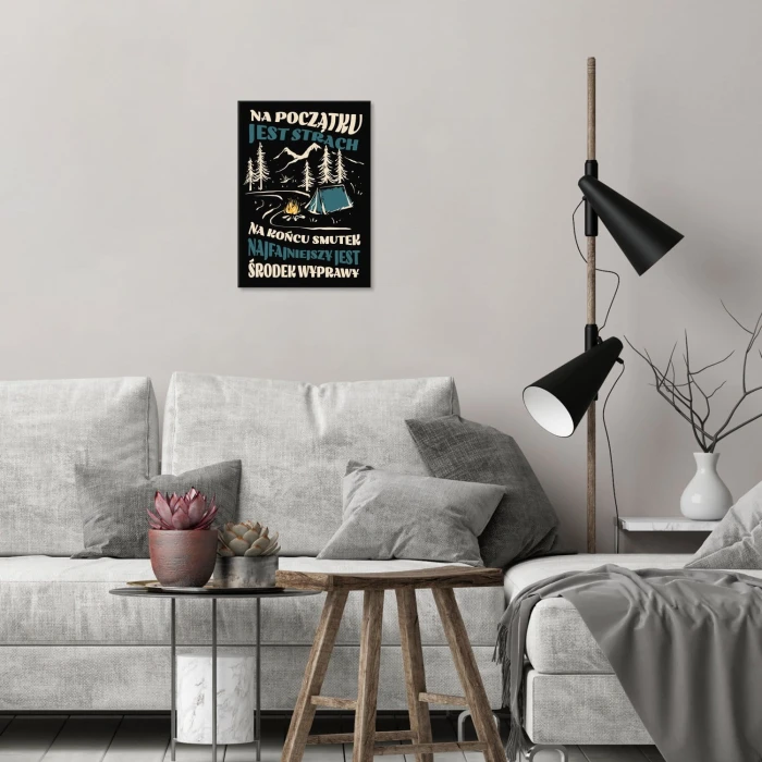 Plakat metalowy Wyprawa Wędrówka Prezent