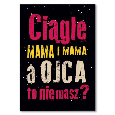Plakat metalowy Mama i mama Prezent