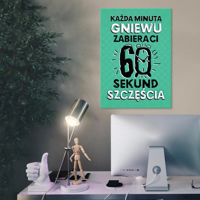 Plakat metalowy Minuta gniewu Prezent