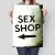 Plakat metalowy Sex shop Prezent