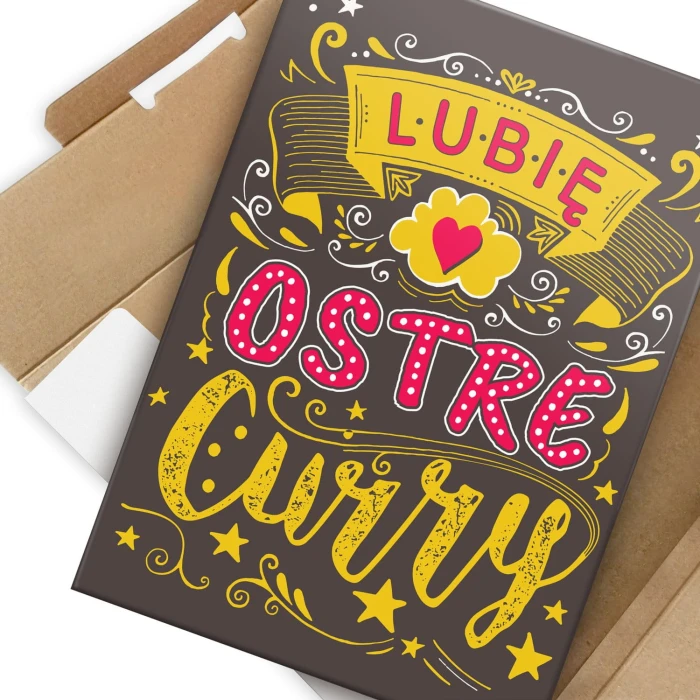 Plakat metalowy Lubię ostre curry Prezent