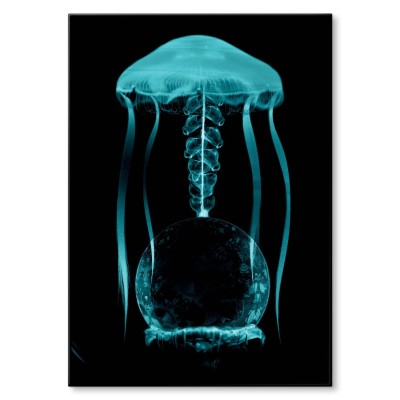 Plakat metalowy Jellyfish 1 Prezent