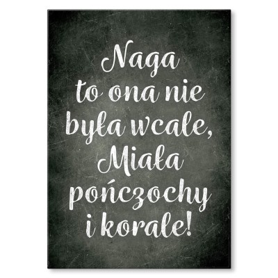 Plakat metalowy Korale Prezent