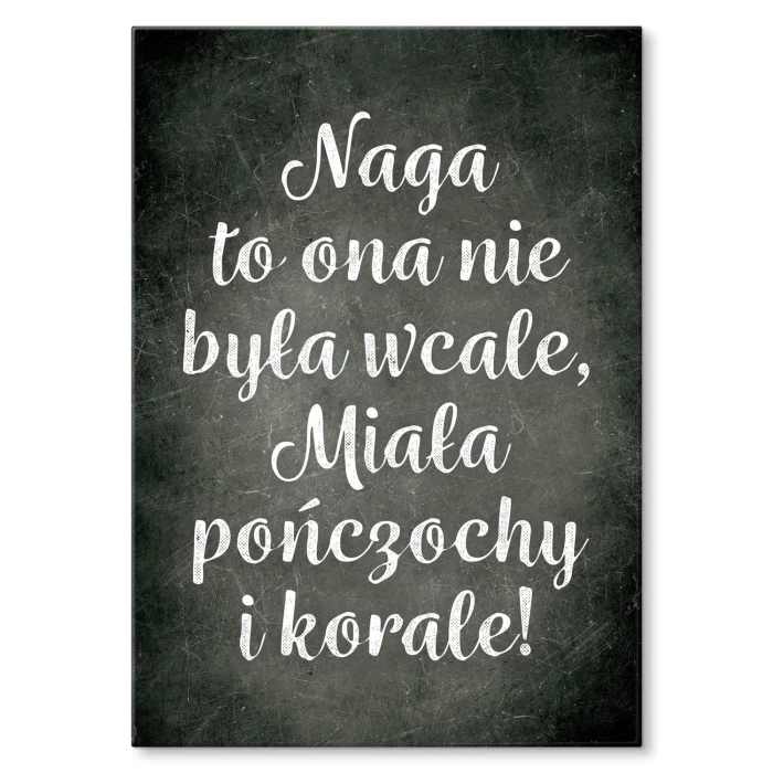Plakat metalowy Korale Prezent