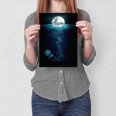 Plakat metalowy Życie w oceanie Prezent