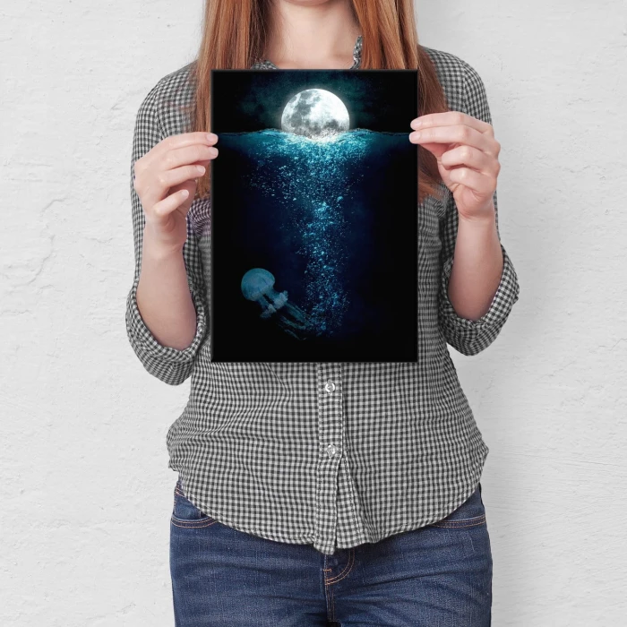 Plakat metalowy Życie w oceanie Prezent