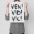Plakat metalowy Veni vidi vici Prezent