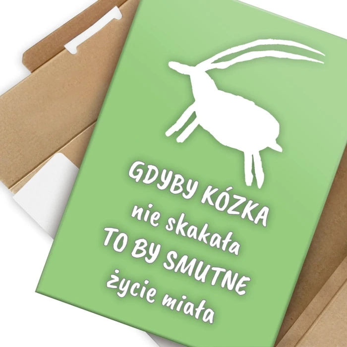 Plakat metalowy Gdyby kózka nie skakała Prezent