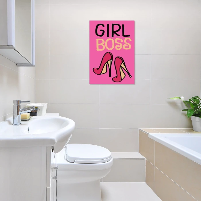 Plakat metalowy Girl boss szefowa Prezent