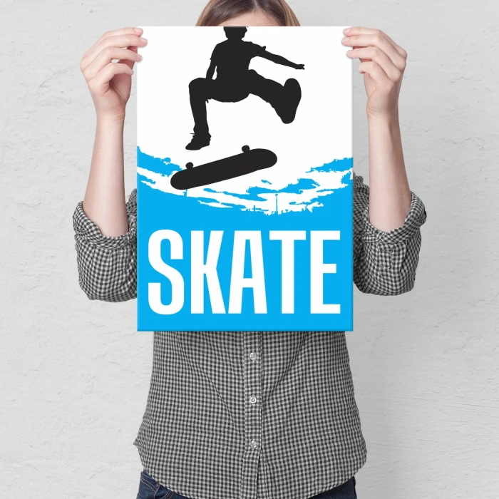 Plakat metalowy Deskorolka Prezent