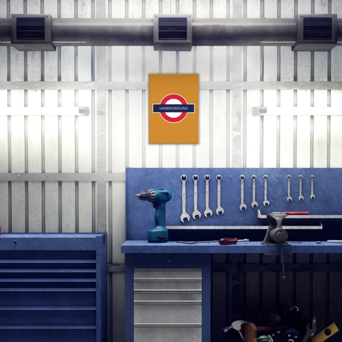 Plakat metalowy Underground Prezent
