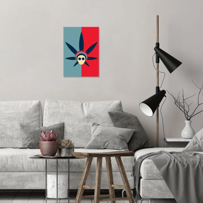 Plakat metalowy Marihuana Ganja Prezent