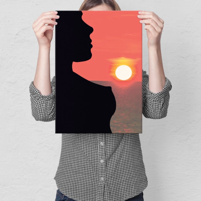 Plakat metalowy Sexy zachód słońca Prezent