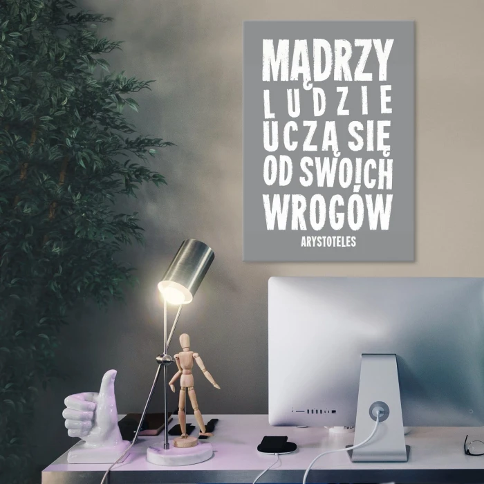 Plakat metalowy Mądrzy ludzie Prezent