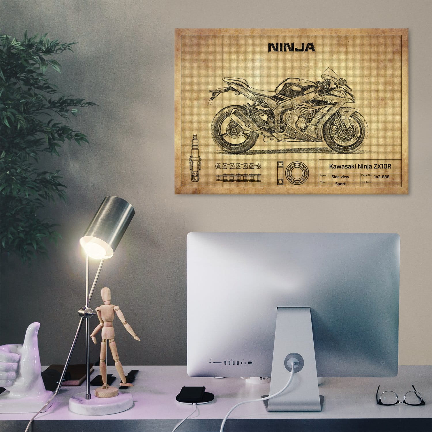 Nostalgic-Art Targa retrò, 30 x 40 cm, Triumph